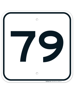 Parking Lot Number 79 Sign