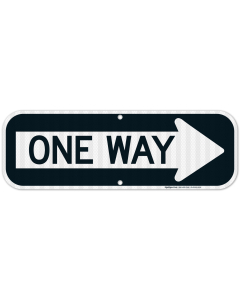 One Way Right Arrow Sign