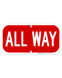 All Way Sign