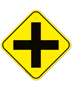 Cross Road Graphic Sign