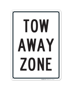 Tow Away Zone Sign