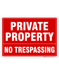 No Trespassing Sign Private Property, Private Fence Sign