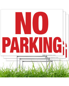 No Parking Yard Sign