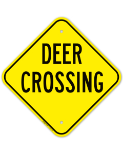Deer Crossing Sign