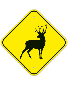 Reindeer Graphic Sign