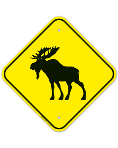 Moose Graphic Sign