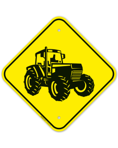 Crossing Tractor Graphic Sign