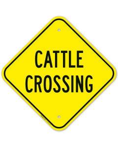 Cattle Crossing Sign