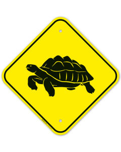 Turtle Crossing Graphic Sign