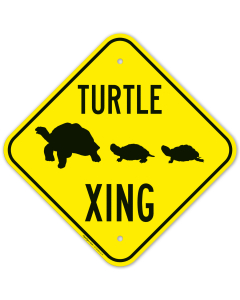 Crossing Turtle Crossing Sign