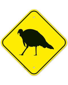 Turkey Crossing Sign