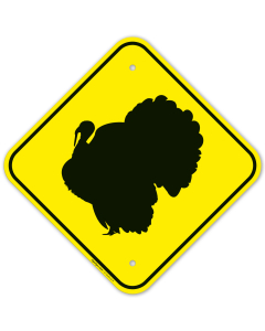Turkey Crossing Graphic Sign