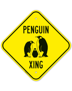 Penguin Crossing Sign