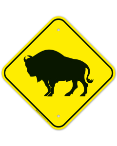 Buffalo Crossing Sign