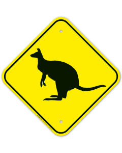 Kangaroo Crossing Sign