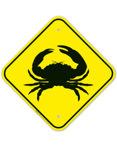 Crab Crossing Sign