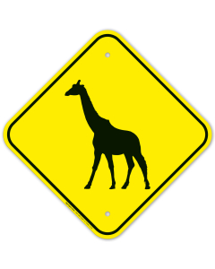 Giraffe Crossing Sign
