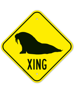 Walrus Crossing Sign