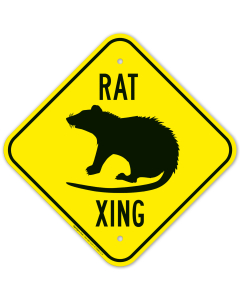 Rat Crossing Sign