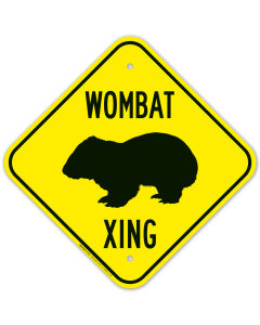 Wombat Crossing Sign