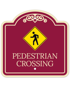 Pedestrian Crossing Décor Sign