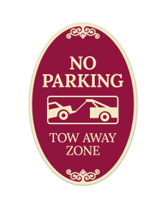 No Parking Tow Away Zone Decor Sign, (SI-73876)