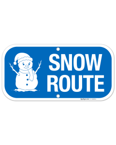 Snow Route Sign