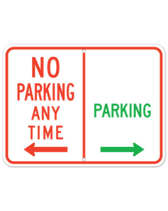 MUTCD Combined No Parking And Parking Sign R7-200 Sign