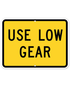 MUTCD Use Low Gear W7-2P Sign