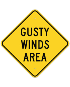 MUTCD Gusty Winds Area W8-21 Sign