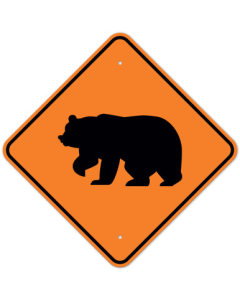 MUTCD Bear W11-16 Orange Sign