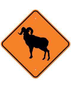 MUTCD Bighorn Sheep W11-18 Orange Sign