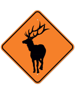 MUTCD Elk Orange W11-20 Sign