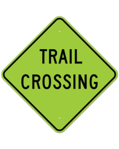 MUTCD Trail Crossing Green W11-15a Sign