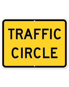 MUTCD Traffic Circle W16-12P Sign
