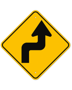 MUTCD Right Reverse Turn W1-3R Sign