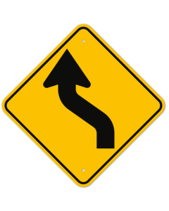 MUTCD Left Reverse Curve Turn W1-4L Sign