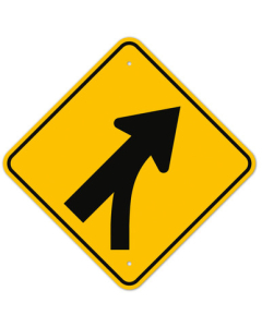 MUTCD Entering Roadway Merge Right W4-5R Sign