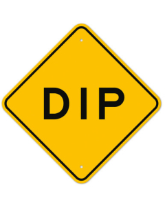MUTCD Dip W8-2 Sign