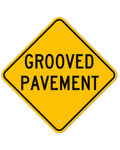 MUTCD Grooved Pavement W8-15 Sign