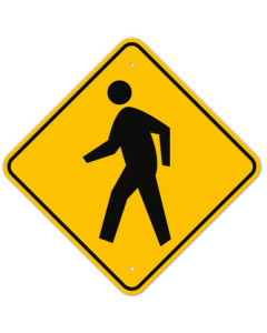 MUTCD Pedestrian W11-2 Sign