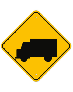 MUTCD Truck Crossing W11-10 Sign