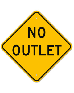 MUTCD No Outlet W14-2 Sign