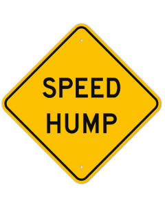 MUTCD Speed Hump W17-1 Sign