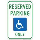Michigan Handicap Parking Sign, Reserved Parking Only With Handicapped Symbol Sign