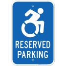 New York Handicap Parking Sign, Reserved Parking New Icon Sign