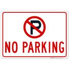 No Parking Symbol Sign