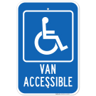 Handicap Van Accessible Parking Sign