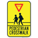 Yield Pedestrian Crossing Sign