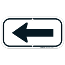 Left Side Black Arrow Sign